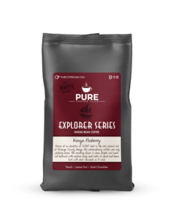PCC_20002_Coffee_Bag_Mockup_5x8_Explorer_Kenya_Frnt_12oz_WB_r1 Kenya Peaberry Coffee Bag